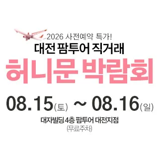 대전 팜투어 허니문박람회 포스터 이미지