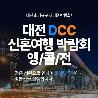 대전 플래닛투어 신혼여행박람회 포스터 이미지